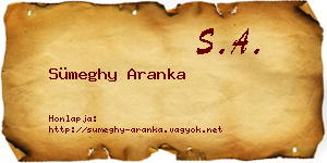 Sümeghy Aranka névjegykártya